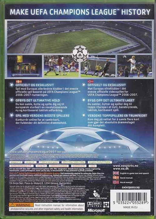 UEFA Champions Leauge 2006-2007 - XBOX Live - XBOX 360 (B Grade) (Genbrug)
